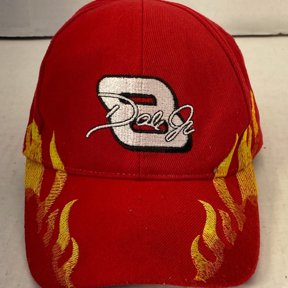 Dale Jr red number 8 with flames Ball Cap